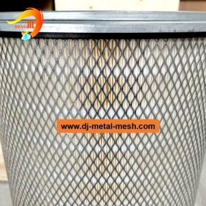 Filtros de aire Malla de alambre exterior Malla de filtro de metal expandido galvanizado