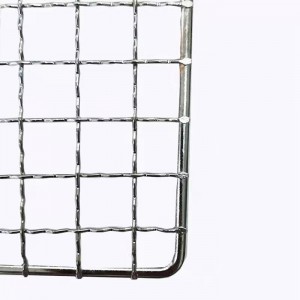 304 stainless steel BBQ grill metal mesh crimped wire mesh