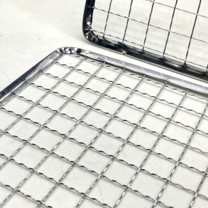 Rectangle Barbecue Mesh galvanized Bbq Cooking Mesh Factories