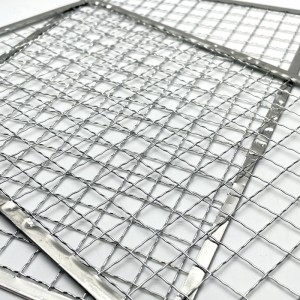 Rectangle Barbecue Mesh galvanized Bbq Cooking Mesh Factories