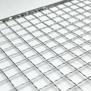 Foldable stainless steel bbq grill mesh sheet barbecue wire mesh