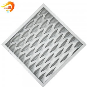 OEM Manufacturer Bbq Grill Mesh - Powder Coated Aluminum Light Weight PVC Expanded Metal Mesh Ceiling – Dongjie