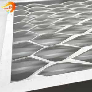 Powder Coated Aluminum Light Weight PVC Expanded Mesh Mesh Ceiling
