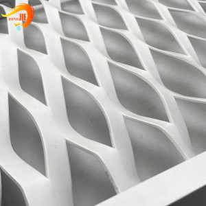 Powder Coated Aluminium Light Weight PVC Expanded Metal Mesh Ceiling