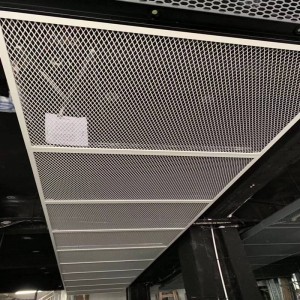 Modern design stretch ceiling flattened aluminum expanded metal