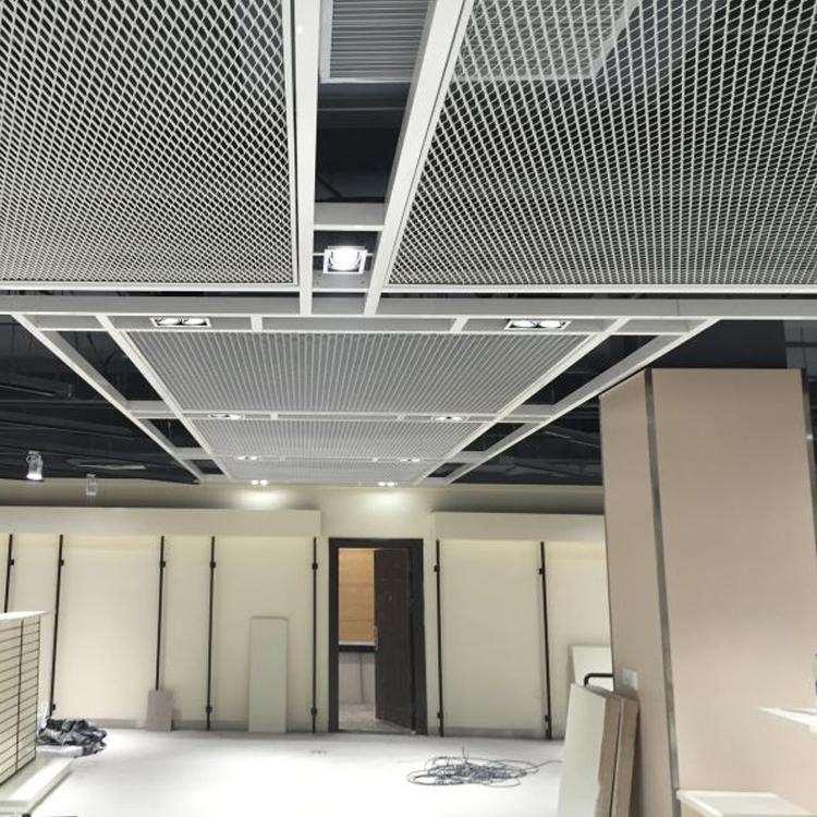 Wholesale Flat Expanded Metal - Aluminum expanded metal mesh ceiling for building materials – Dongjie
