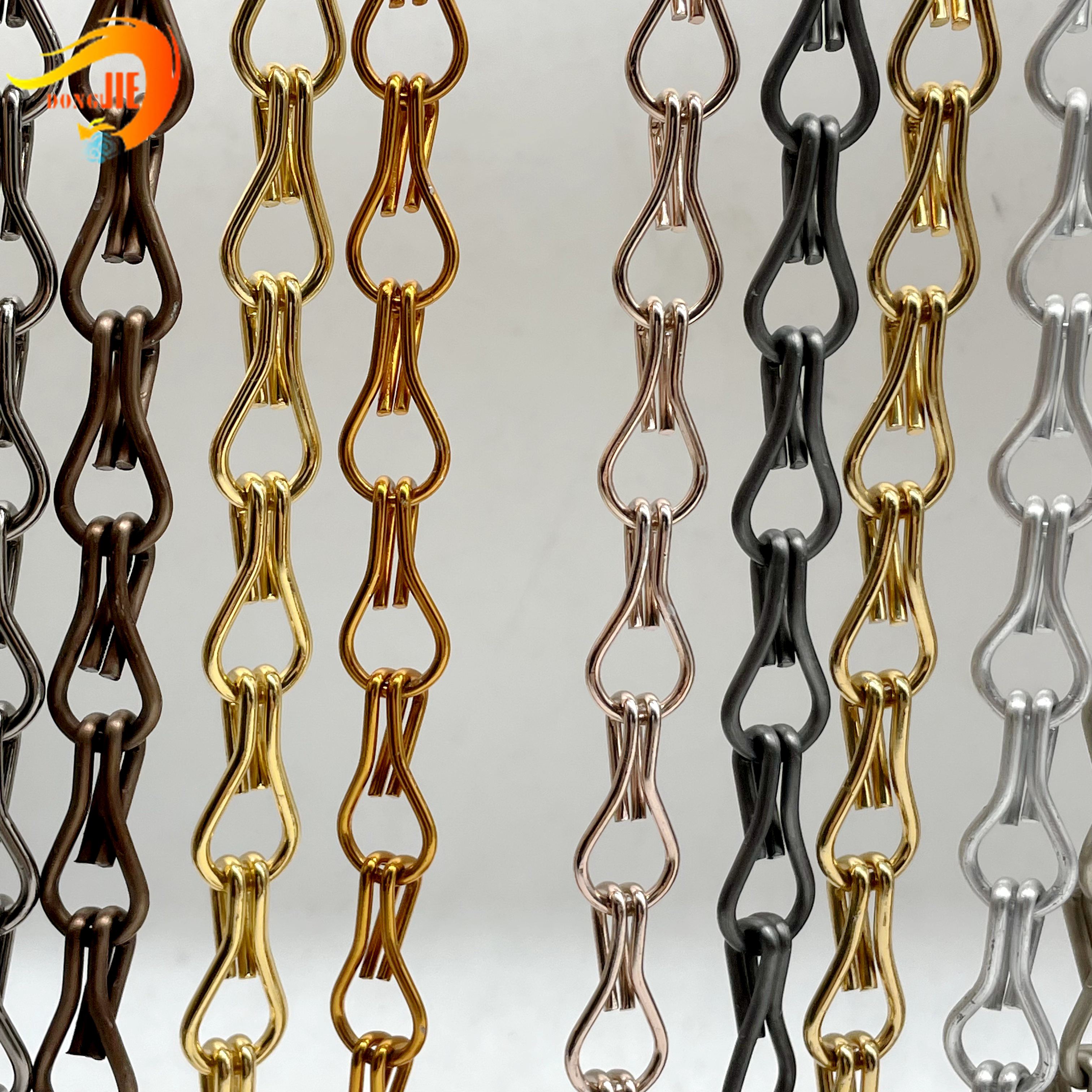Cheap price Aluminium Chain Link Screen - Aluminum alloy double hook chain curtain for restaurant door – Dongjie