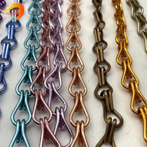 Hot Sale Colored Aluminum Door Curtain Window Chain Link Fly Curtain