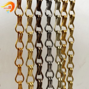 China Factory Decorative Colored Chain Link Curtains Fly Screens