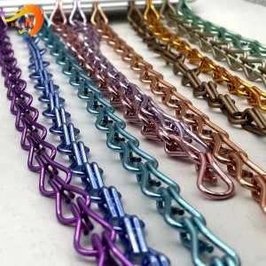 Colorful Aluminum Chain Link Fly Curtain for Door Window Curtain
