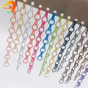 Aluminum chain fly screen colorful chain curtains