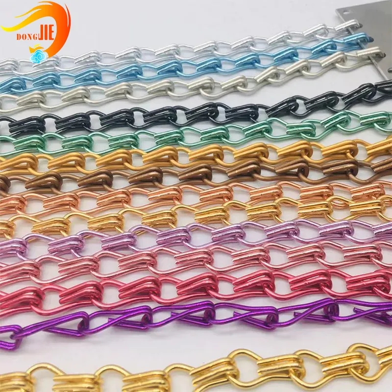100% Original Chain Curtain - Aluminum chain fly screen colorful chain curtains – Dongjie