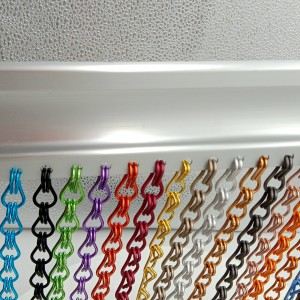 Cheap price colorful chain fly screens for window roll down