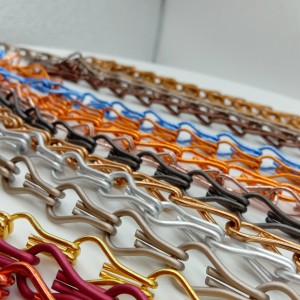 Productes de malla metàl·lica cortines d'enllaç de cadena d'alumini de colors