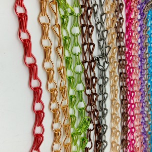 Sản phẩm lưới kim loại rèm cửa liên kết chuỗi nhôm nhiều màu sắc