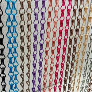 Stainless steel silver chain link wire mesh curtain mesh