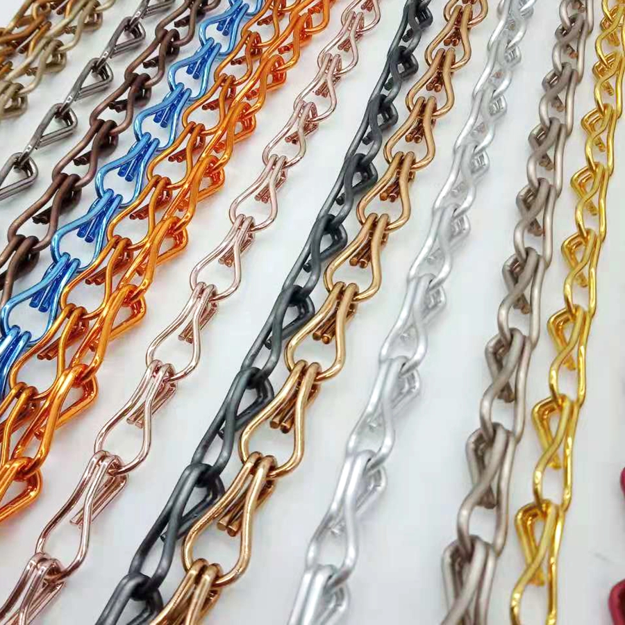 Hot-selling Aluminum Chain Link Curtain - Hanging Decorative Double Hooks Chain Fly Screen Factory – Dongjie
