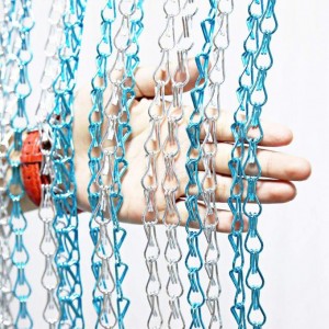 1,6–2,0 mm hliníková řetězová záclona/síťka proti mušce/ řetězová záclona