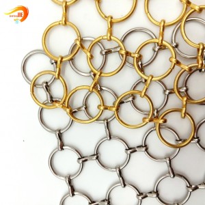 Pielāgots augstas kvalitātes dekoratīvs gredzenveida metāla siets