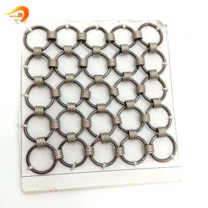 Decorative screen mesh carbon steel ring mesh curtains