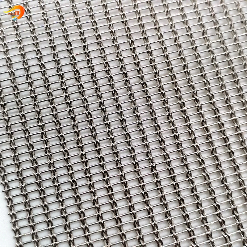 Hot sale Aluminum Chain Link Fly Curtains - Crimped Type Woven Wire Fabric Decorative Metal Facade Mesh for Curtain Wall – Dongjie