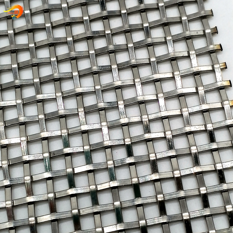 Manufacturer for Chain Link Door Curtain - Decorative Wire Grilles/Architectural Flat Wire Mesh/Crimped Woven Wire Mesh – Dongjie