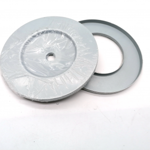 Anti-fingerprint metal filter end cap for air dust filter cartridge