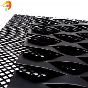 Architectural Decoration Facade Cladding Coating Aluminum Expanded Metal Mesh
