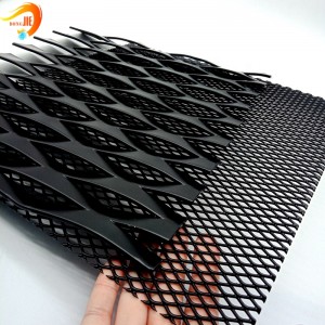 Architectural Decoration Facade Cladding Coating Aluminum Expanded Metal Mesh