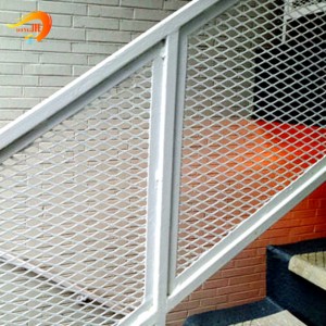Aluminium Expanded Metal Mesh Outdoor Cladding Stairs Guardrail