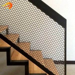 Outdoor metal stairs aluminum expanded metal mesh stairs
