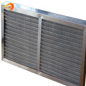 Pleated Activated Carbon Filter Expanded Metal Support Mesh