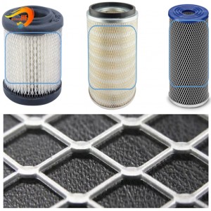 Air Filtra Pulvis Collector Galvanized Expanded Metal Filter Mesh