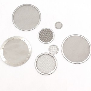 Micron stainless steel wire mesh round mesh metal filter cap