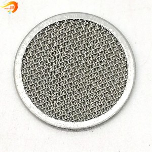 Industrial stainless steel round edge filter woven wire mesh