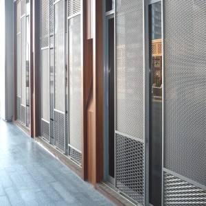 Outdoor Decorative Aluminium Mesh Expanded Metal Facade for Curtain Wall