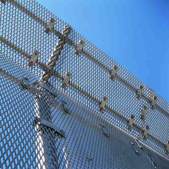OEM/ODM Supplier Expanded Metal Aluminium - Privacy fence stainless steel expanded metal mesh fence panel – Dongjie