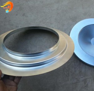 Tapas de extremo de filtro galvanizadas personalizadas do fabricante de China para filtros