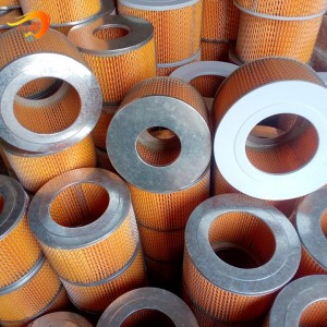 Tapa de filtro de aire de metal galvanizado industrial Forst para cartucho de filtro