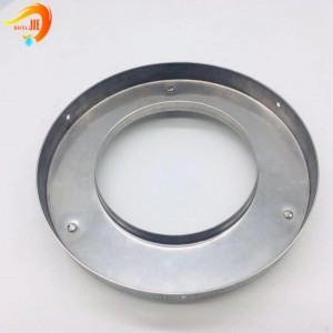 Stainless steel filter end cap for filter replacement