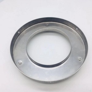 Hot dip galvanized metal end caps for filters