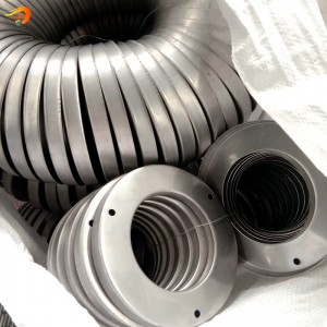 ເປີດ Round End Cap Tri Bolt Holes Filter End Caps ສໍາລັບ Dust Collector Active Carbon Cylinder