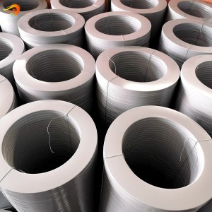 Tapes d'extrem de filtre personalitzades per al cartutx de filtre d'aire de material resistent a les empremtes dactilars