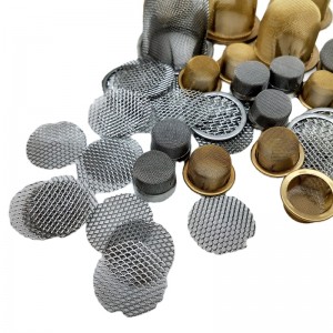 316 Stainless Steel Pipe Strainer Filter Cap Woven Wire Mesh