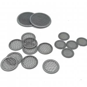 Small stainless steel round filter screen filter disc