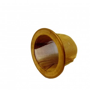 Brass Wire Mesh Filter Cap Dome Shape Curved Screen Strainer