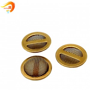 Chemical drainage plain weave steel stainless metal filter cap