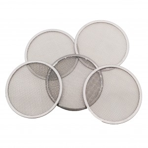 Customized 10 25 100 200 Micron 304 Stainless Steel Wire Mesh Metal Filter Disc