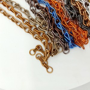 Anodized curtain colorful chain fly screen for hotel decoration