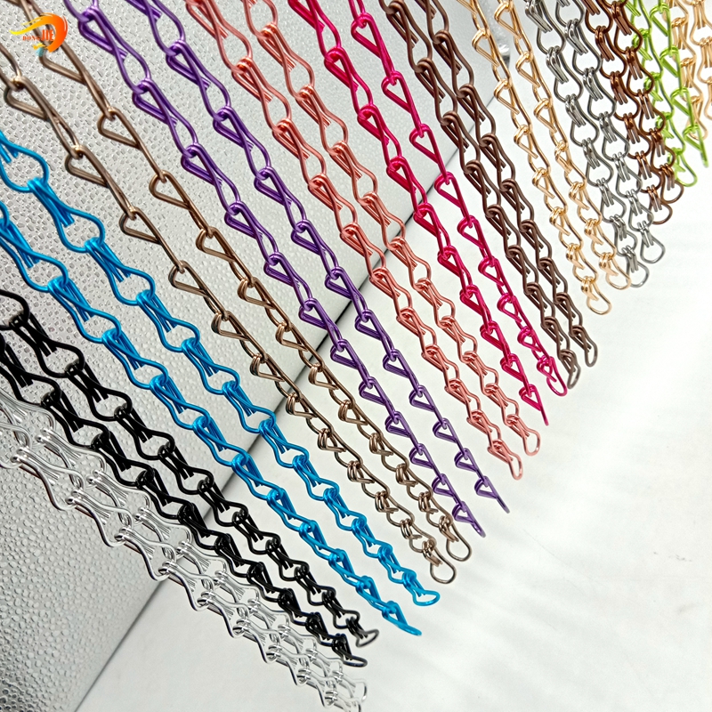 Factory wholesale Chain Mail Curtain -  Anodized aluminum space divider wire mesh curtain chain fly screen – Dongjie